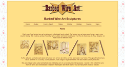 Desktop Screenshot of barbedwireart.com